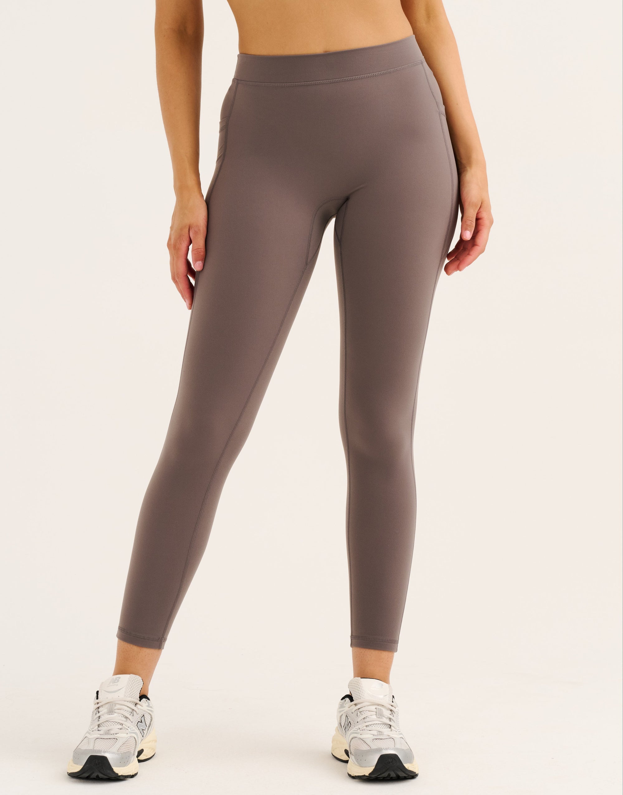 Ascend Pocket Mid-Waist Leggings 25" - Slate Grey