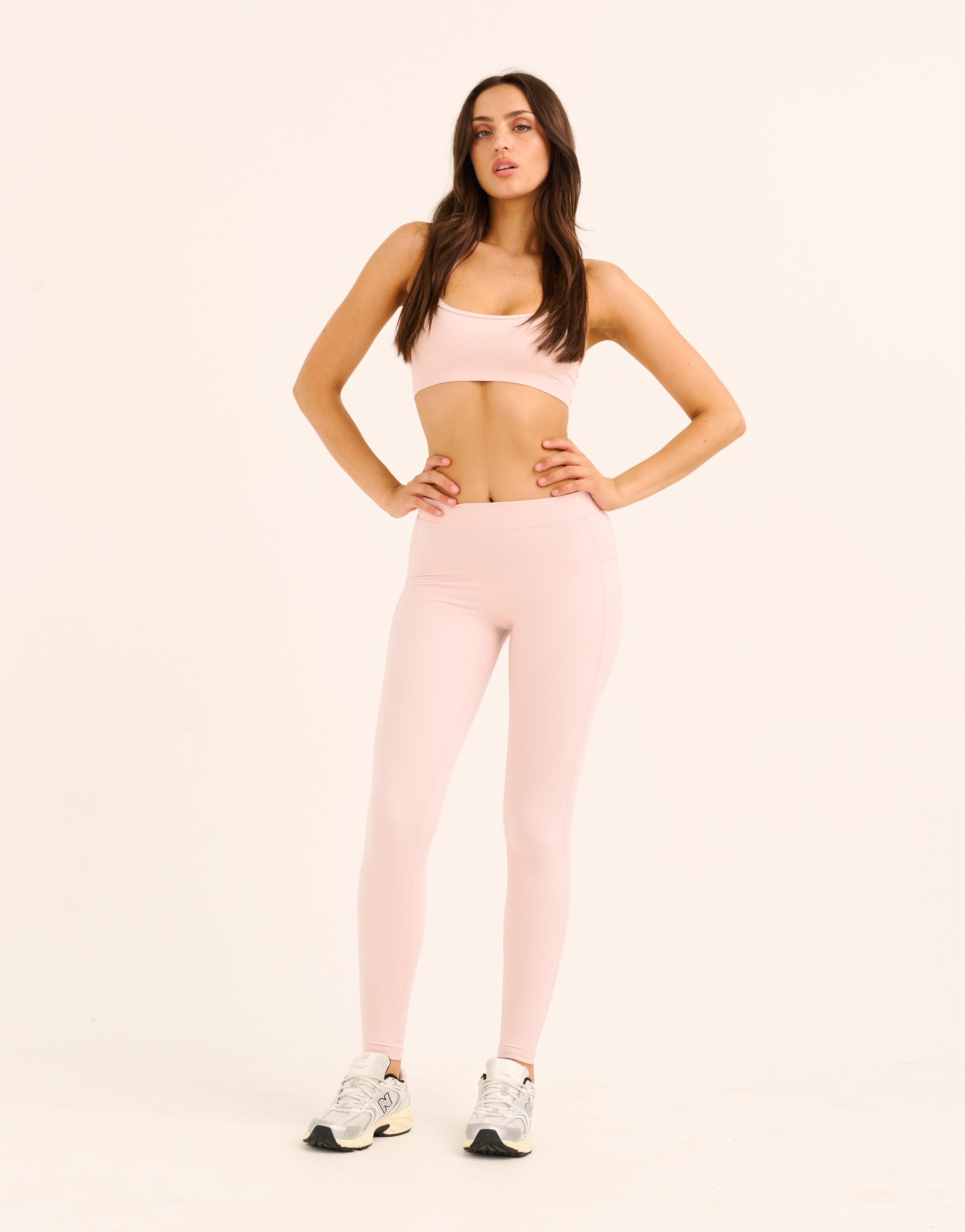 Ascend Pocket Mid-Waist Leggings 28" - Mauve
