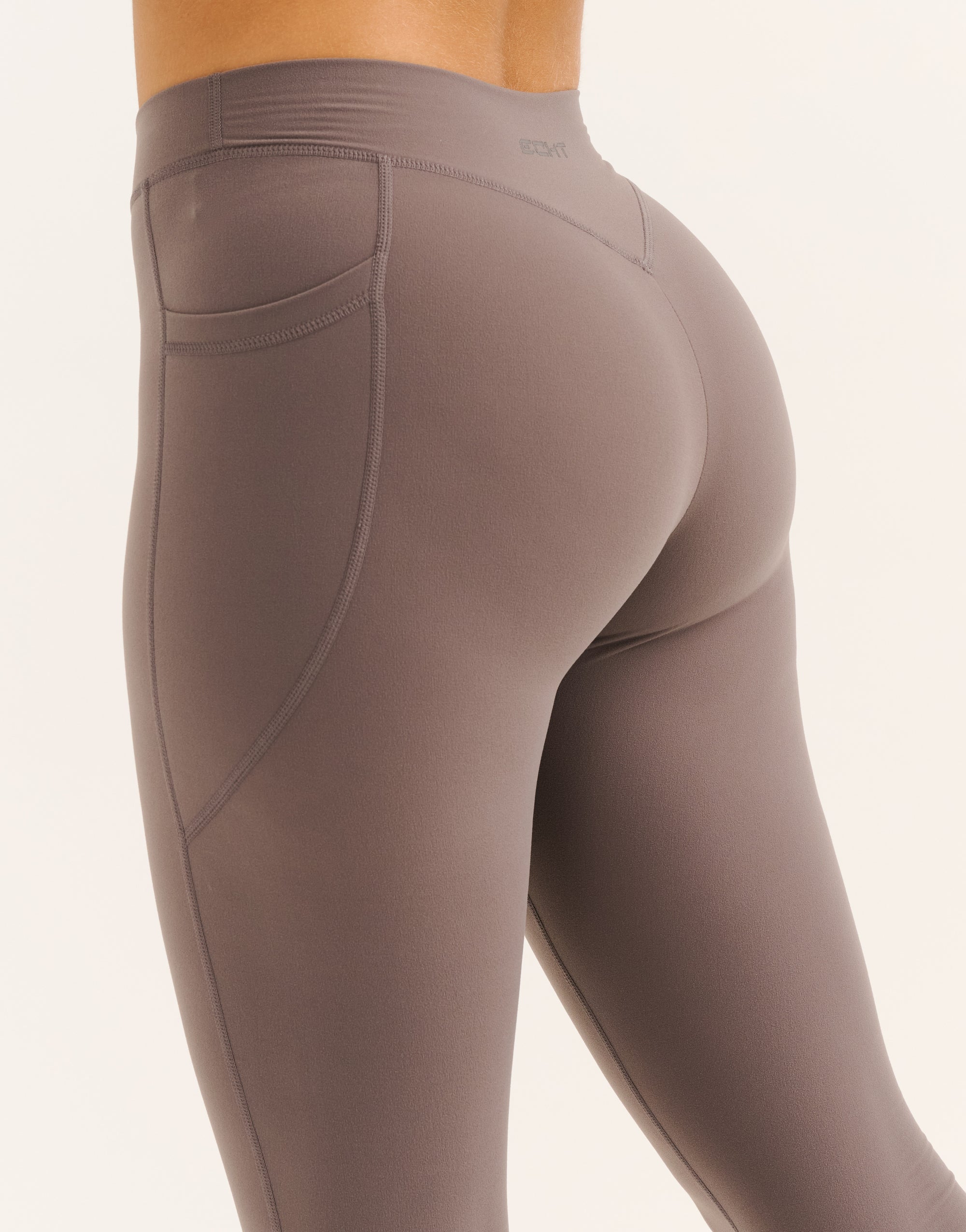 Ascend Pocket Mid-Waist Leggings 28" - Slate Grey