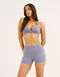 Ascend Pocket Mid-Waist Shorts 4" - Washed Blue