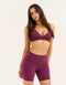 Ascend Pocket Mid-Waist Shorts 6" - Blackberry
