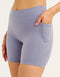 Ascend Pocket Mid-Waist Shorts 6" - Washed Blue