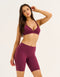 Ascend Pocket Mid-Waist Shorts 8" - Blackberry