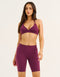 Ascend Pocket Mid-Waist Shorts 8" - Blackberry