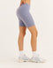 Ascend Pocket Mid-Waist Shorts 8" - Washed Blue