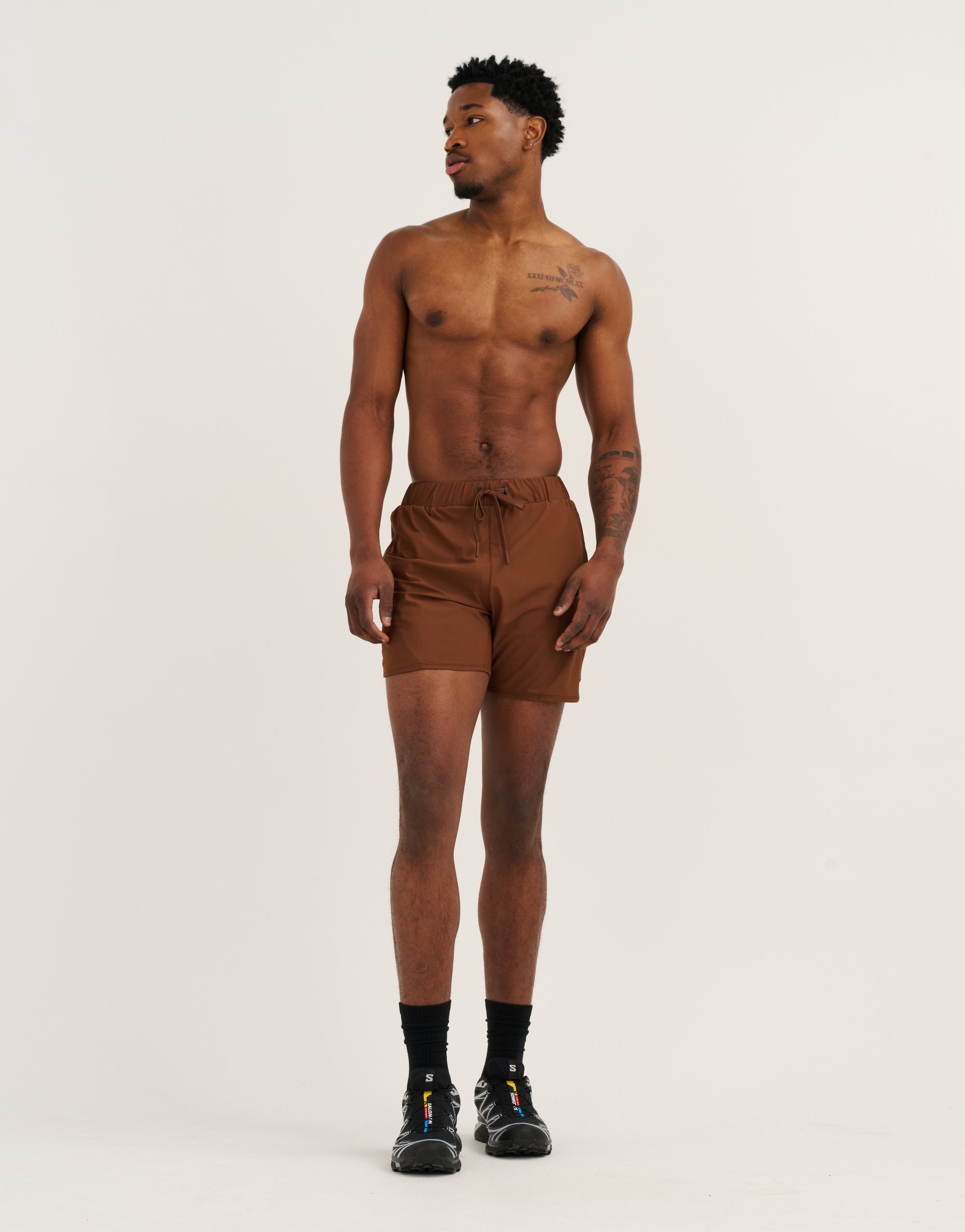 Apex Trainer Shorts - Brown