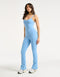 Core Unitard Flare - Process Blue