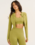 Arise Essential Zip-Up Long Sleeve - Olive