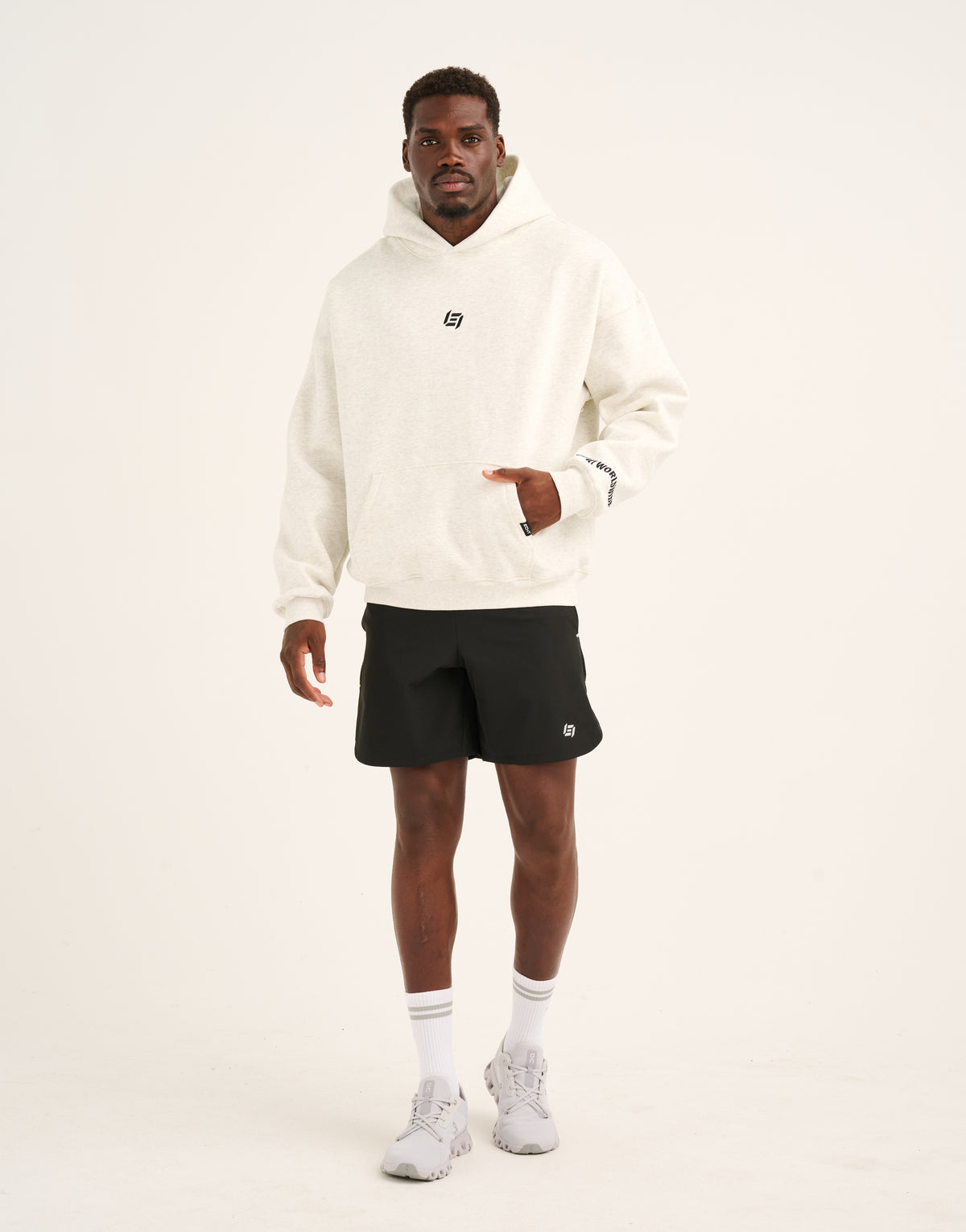 World Wide Hoodie - Heather Grey