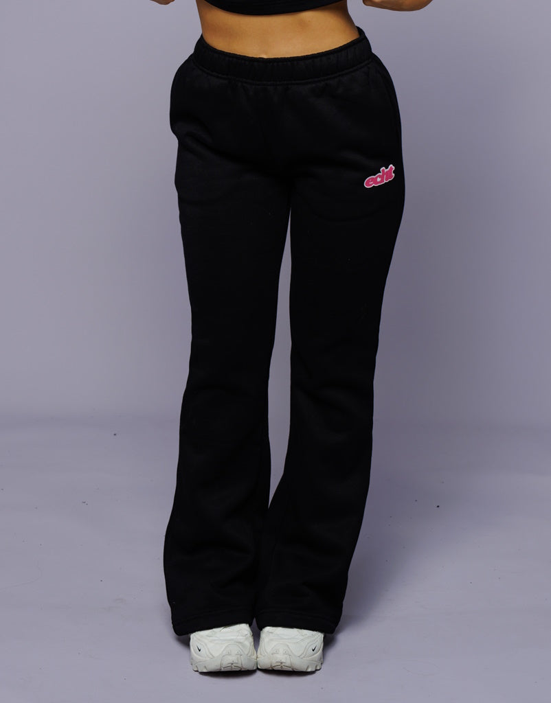 Blur Flare Sweatpants Black