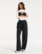 Echt Ribbed High Cut Long Sleeve - White