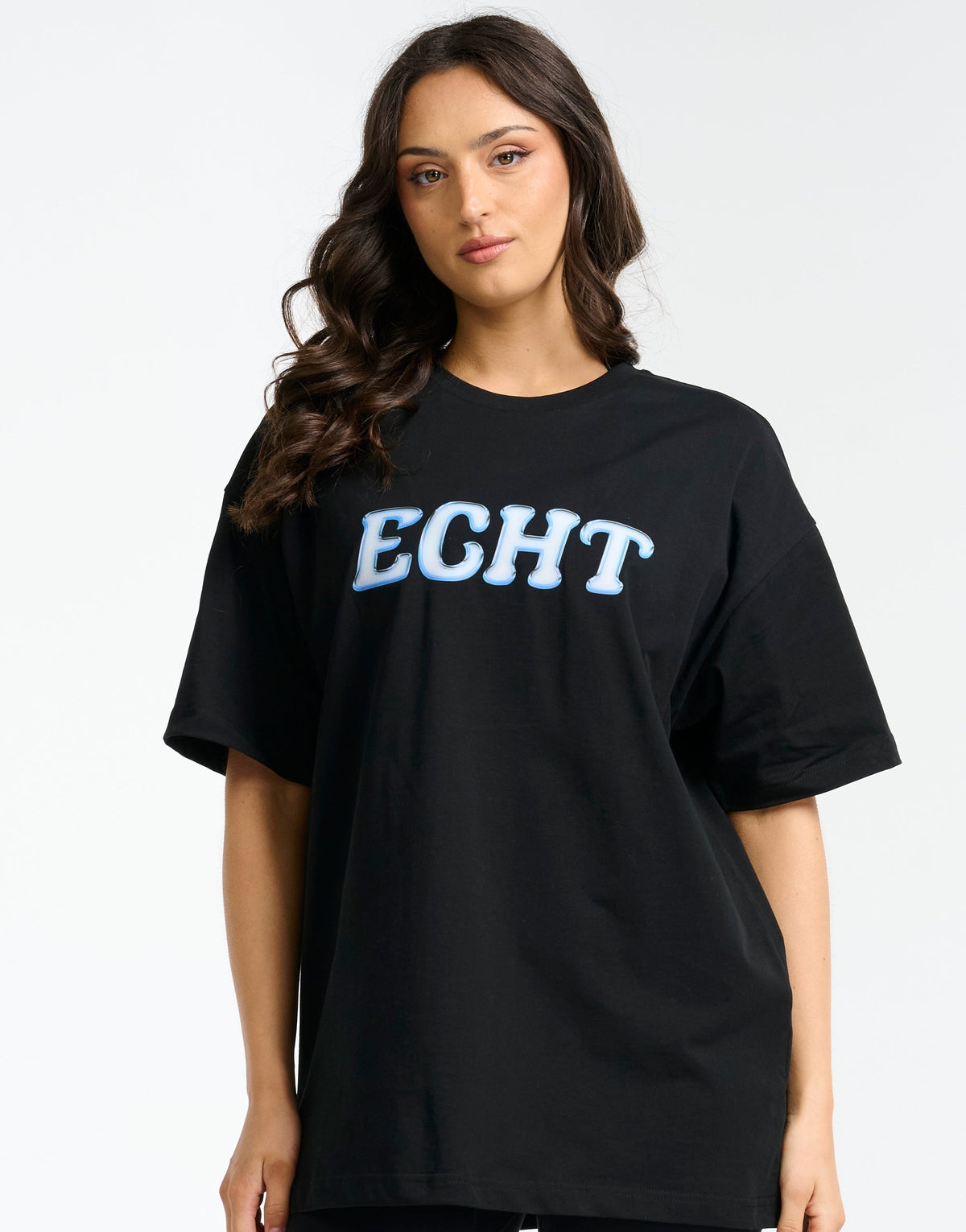 Bubble Oversize Tee - Black