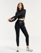 Arise Style Leggings - Black with Mint