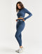 Arise Style Cropped Long Sleeve - Navy