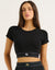 Bubble Banded Top - Black