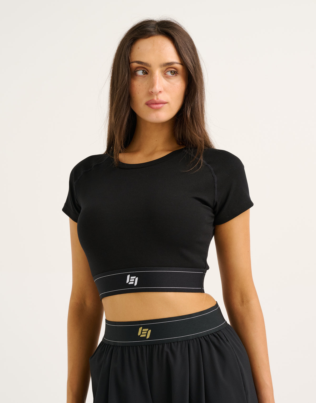 Bubble Banded Top - Black