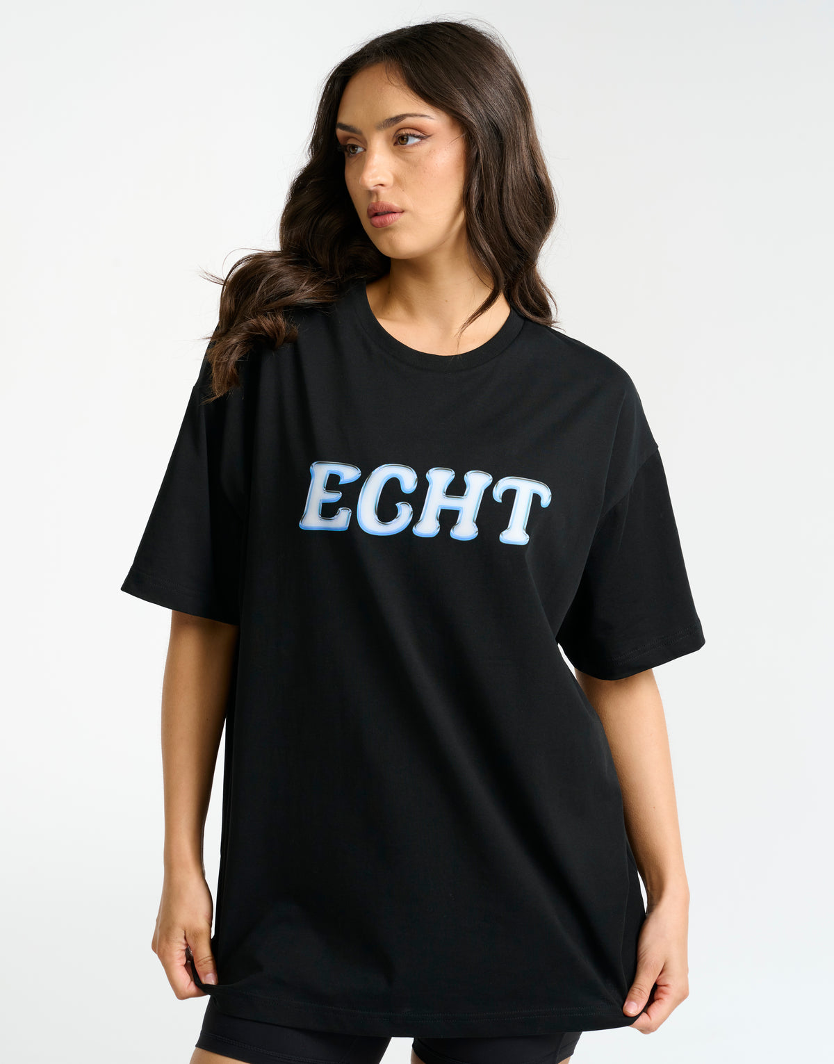 Bubble Oversize Tee - Black