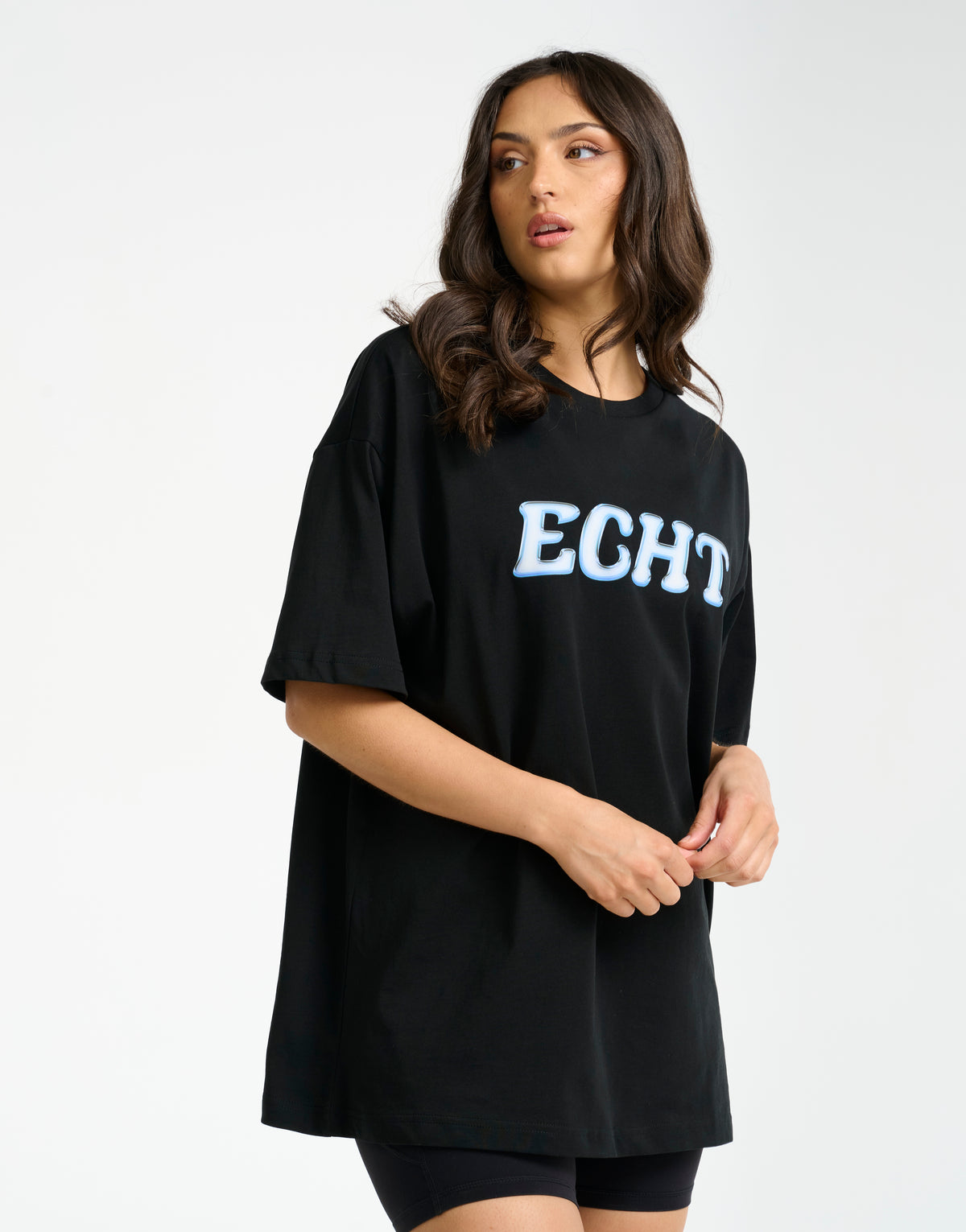 Bubble Oversize Tee - Black