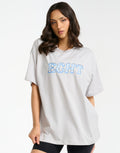 Bubble Oversize Tee - Micro Grey