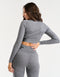 Arise Comfort Cropped Long Sleeve - Charcoal