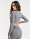 Arise Comfort Cropped Long Sleeve - Charcoal