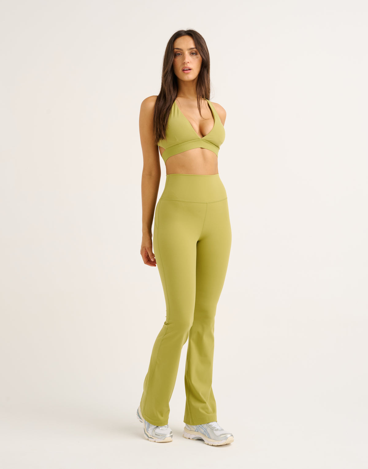 Flare Leggings - Olive