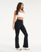 Flare Lycra Pocket Leggings - Black