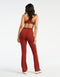 Sculpt Flare Lycra Pocket Leggings - Brown