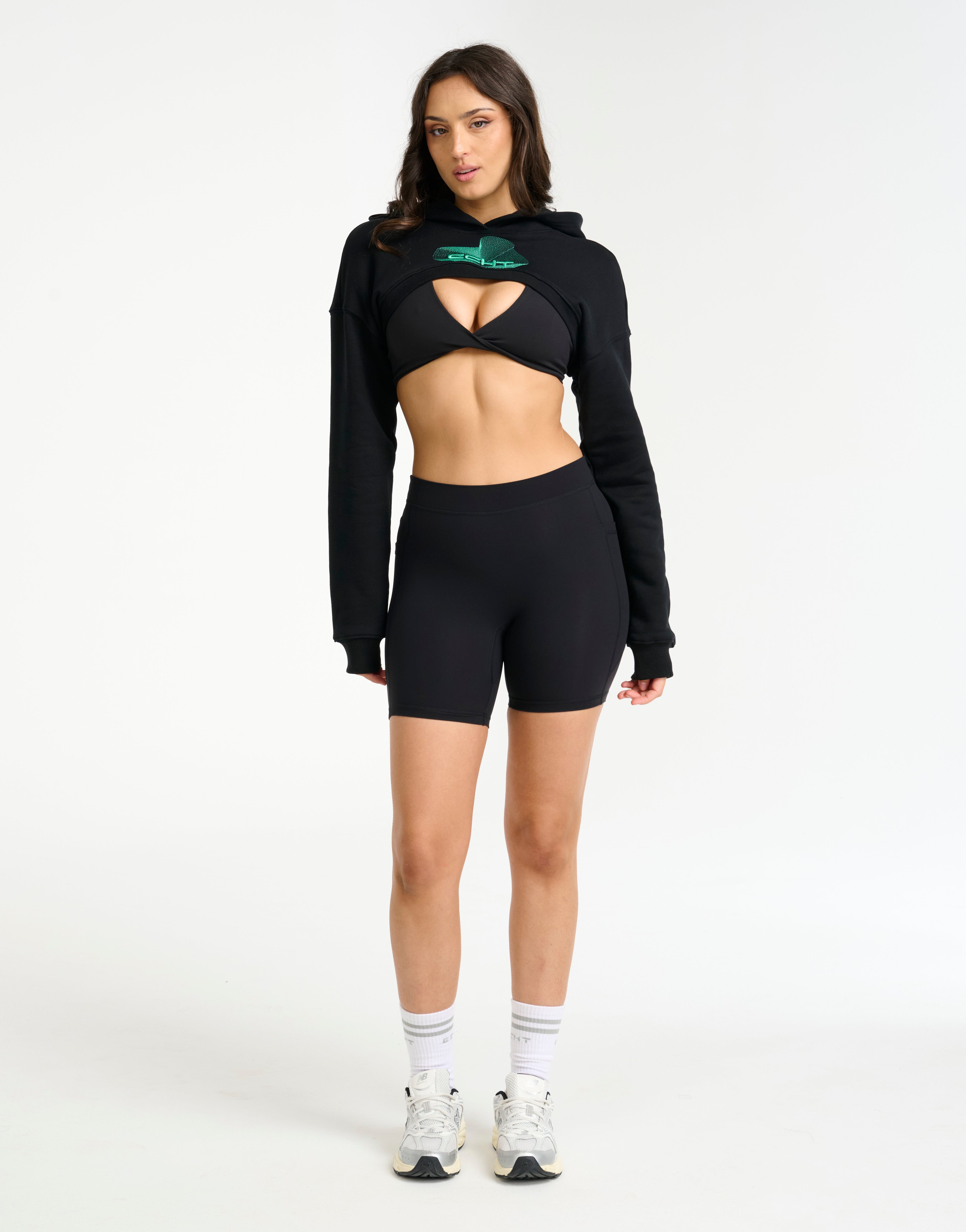 Futura High Cut Hoodie - Black
