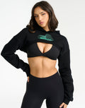 Futura High Cut Hoodie - Black