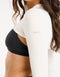 Echt Ribbed High Cut Long Sleeve - White