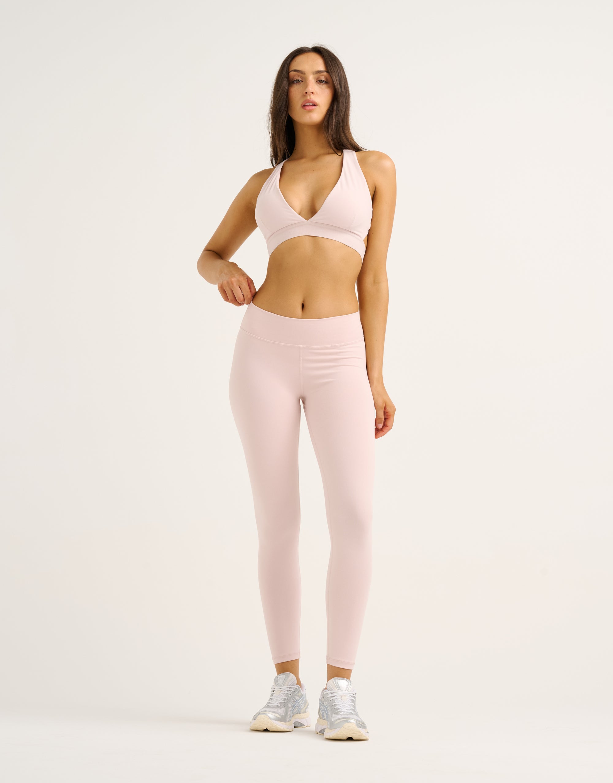 Force Scrunch Mid-Waist Leggings - Mauve