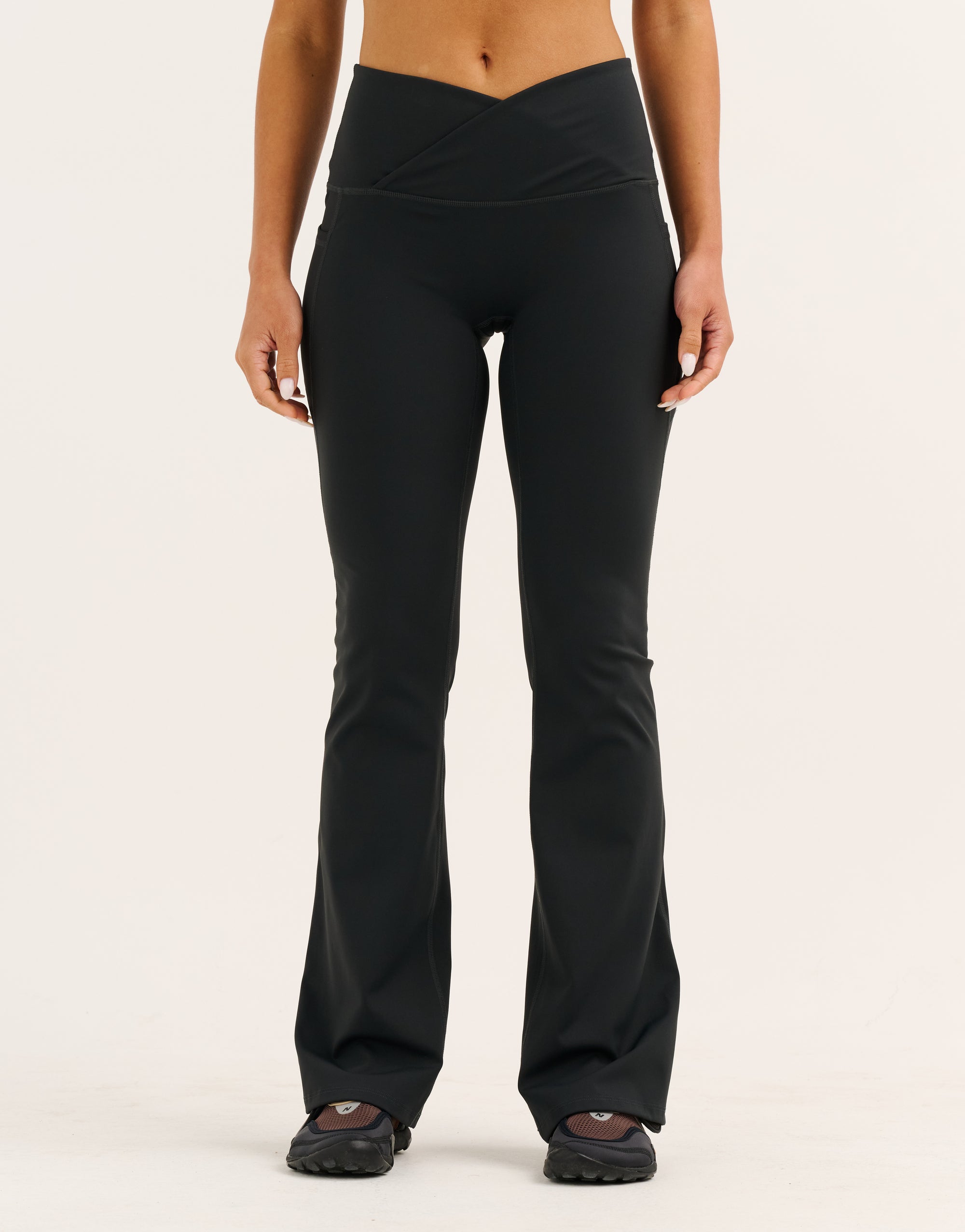 Nova Lycra® Flare Leggings - Phantom Black