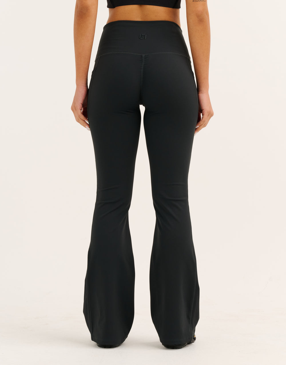 Nova Lycra® Flare Leggings - Phantom Black