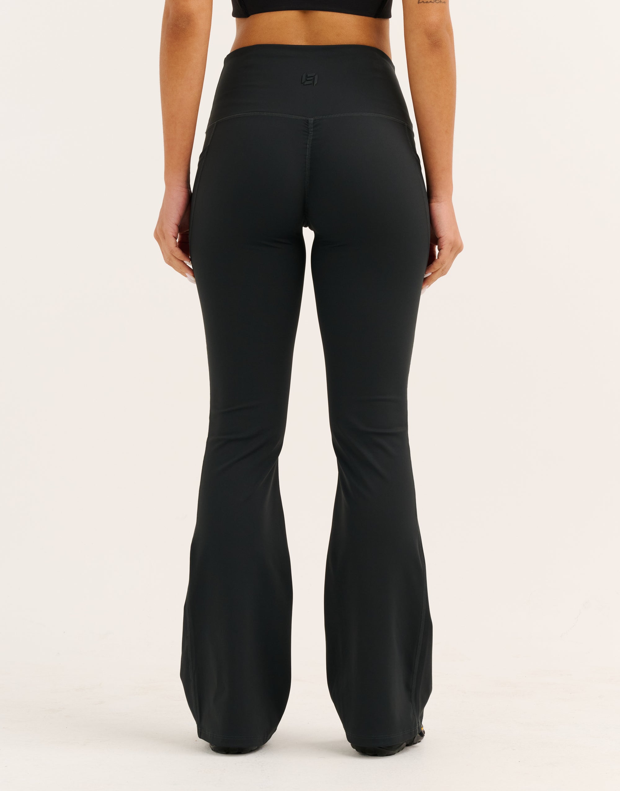 Nova Lycra® Flare Leggings - Phantom Black