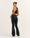 Nova Lycra® Flare Leggings - Phantom Black