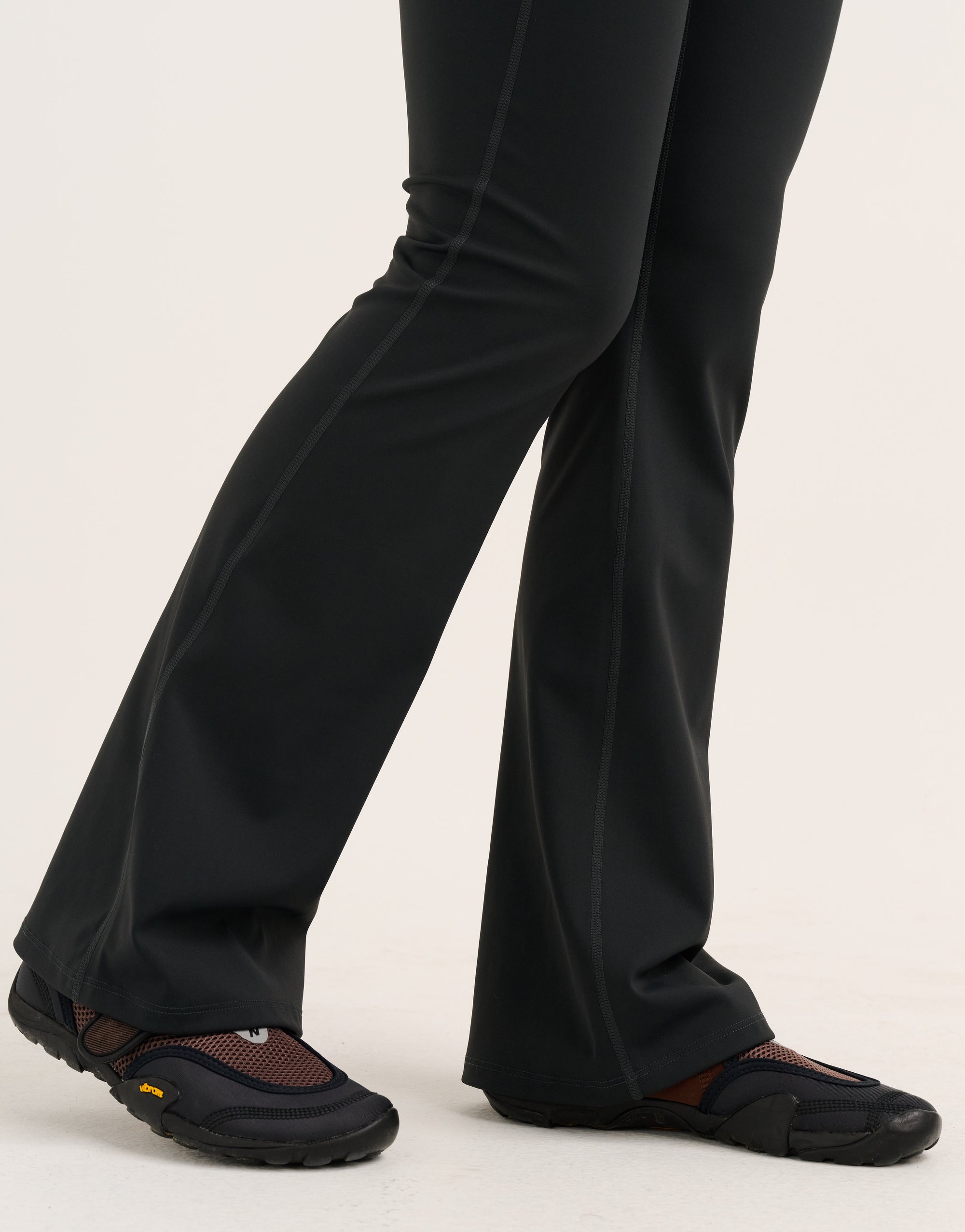 Nova Lycra® Flare Leggings - Phantom Black