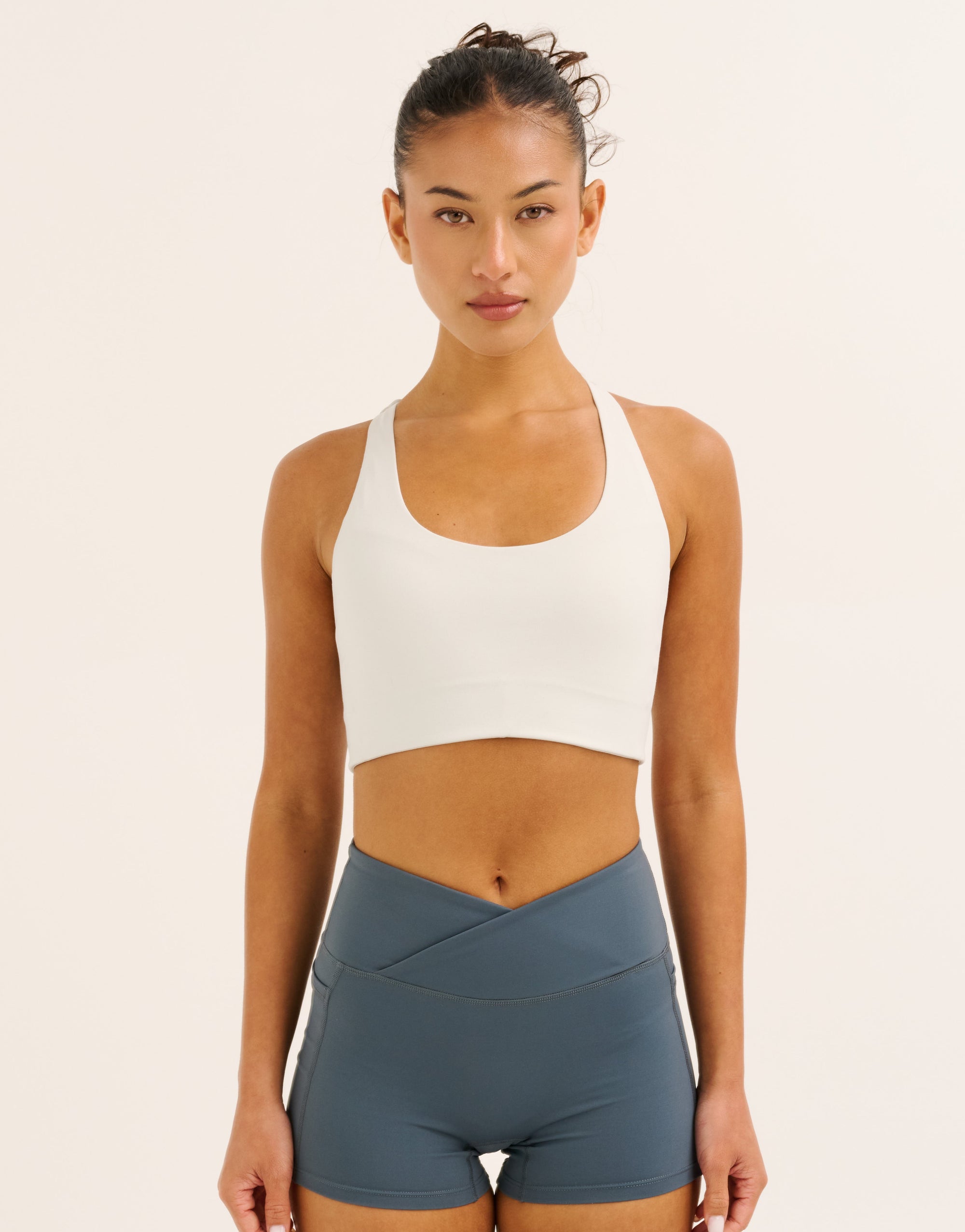 Nova Lycra® Pocket Racer Bra - Glacier