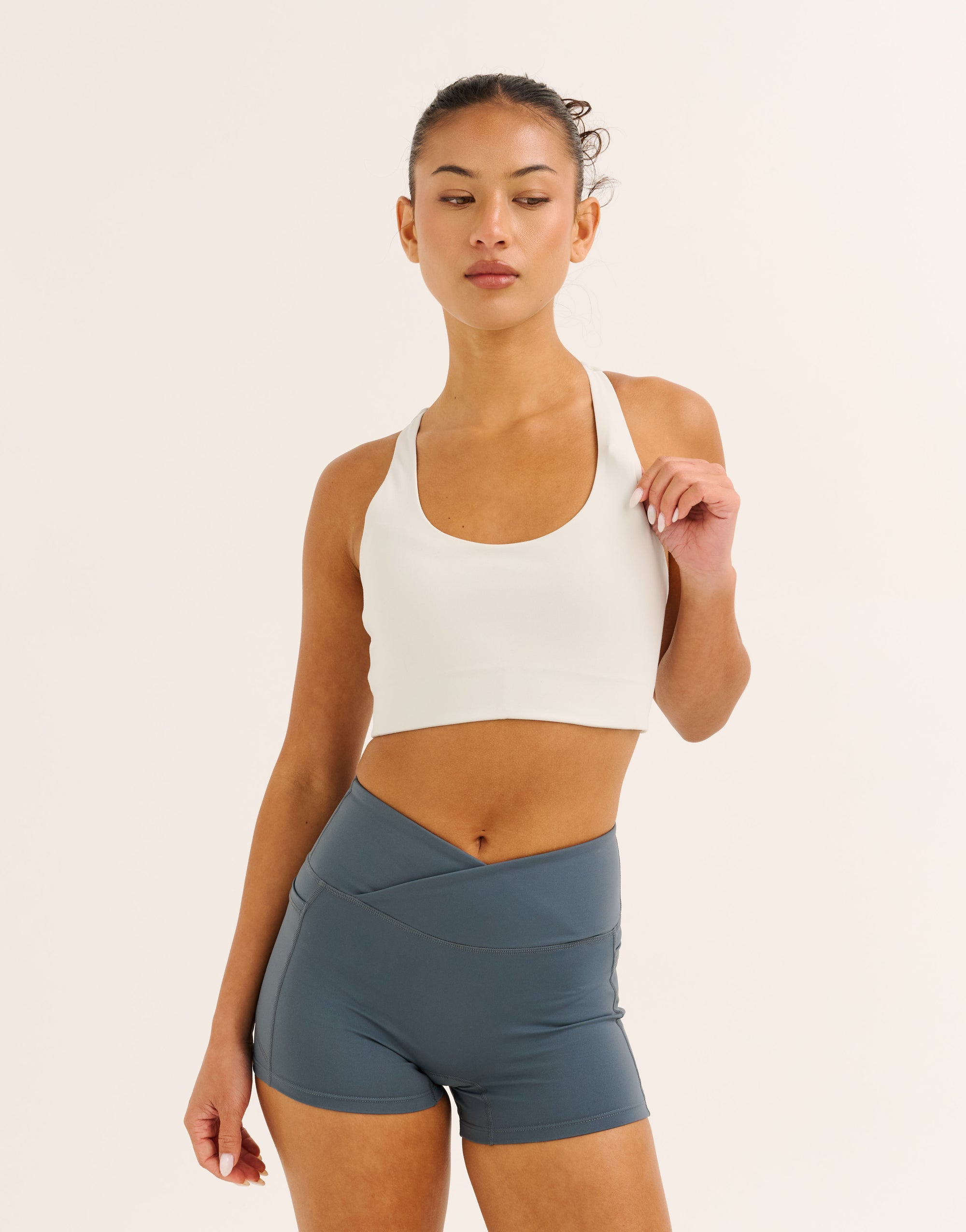 Nova Lycra® Pocket Racer Bra - Glacier