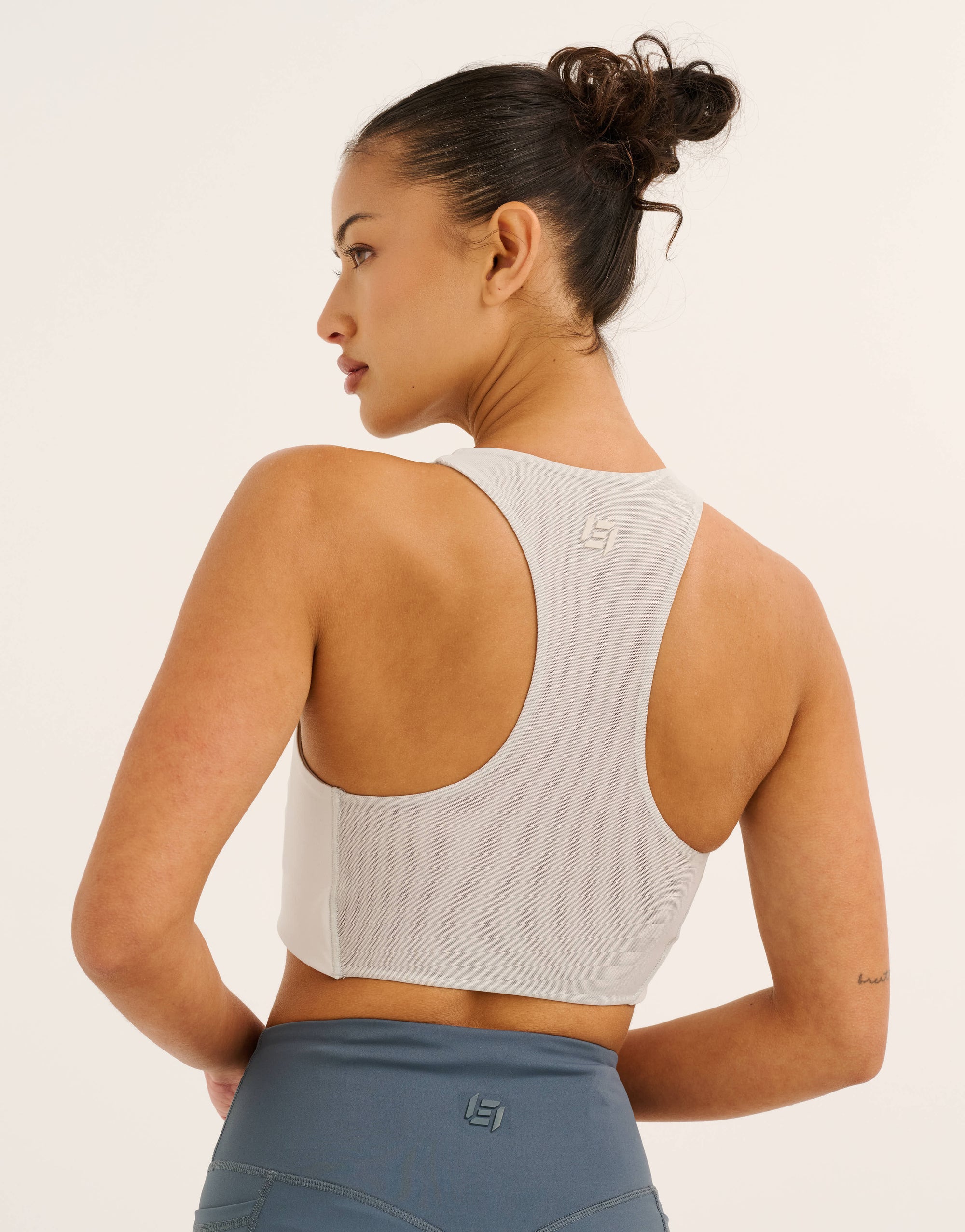 Nova Lycra® Pocket Racer Bra - Glacier
