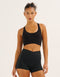 Nova Lycra® Pocket Racer Bra - Phantom Black