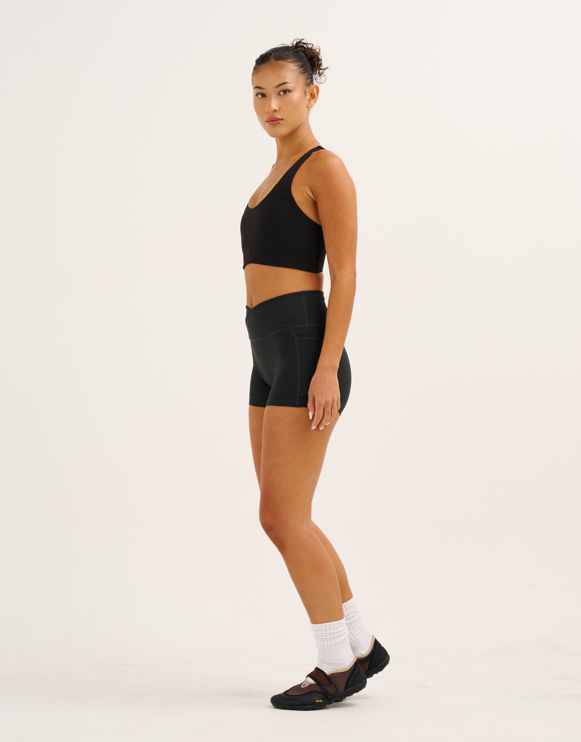 Nova Lycra® Pocket Racer Bra - Phantom Black