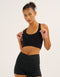 Nova Lycra® Pocket Racer Bra - Phantom Black