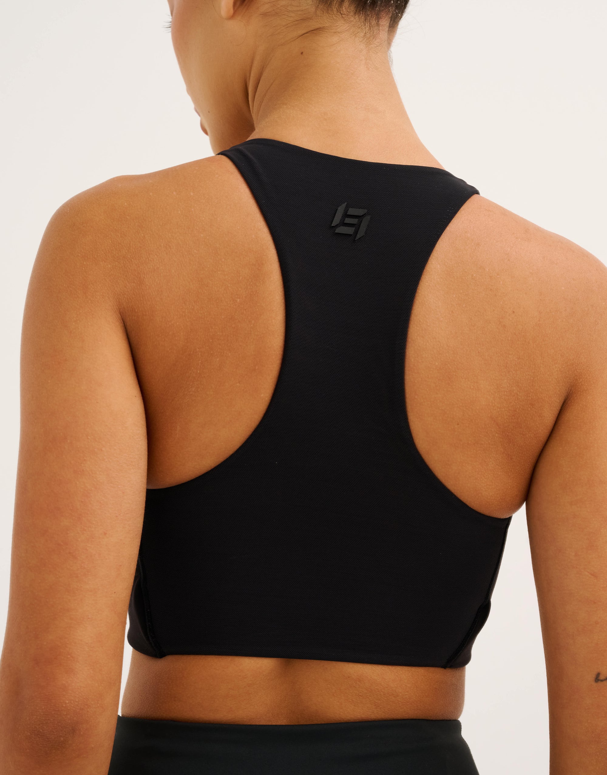 Nova Lycra® Pocket Racer Bra - Phantom Black