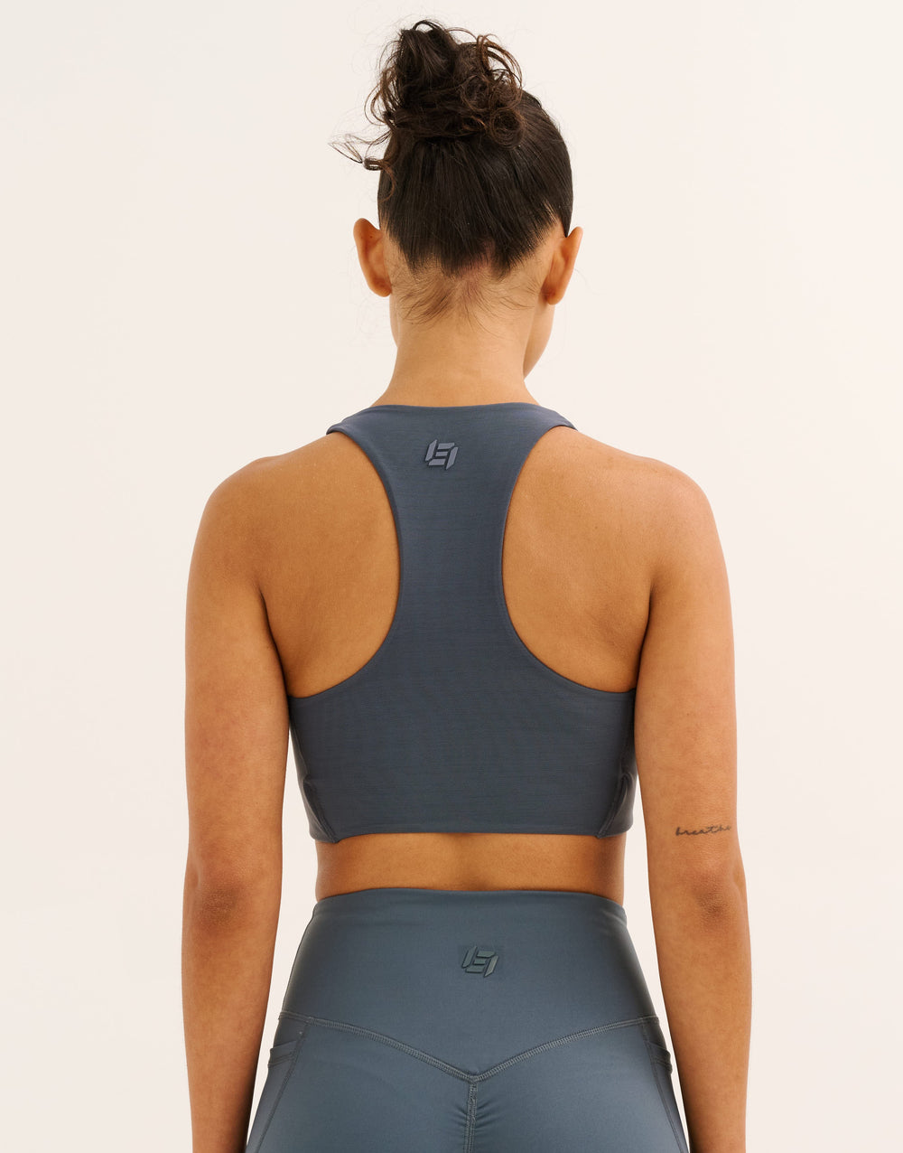 Nova Lycra® Pocket Racer Bra - Storm Grey