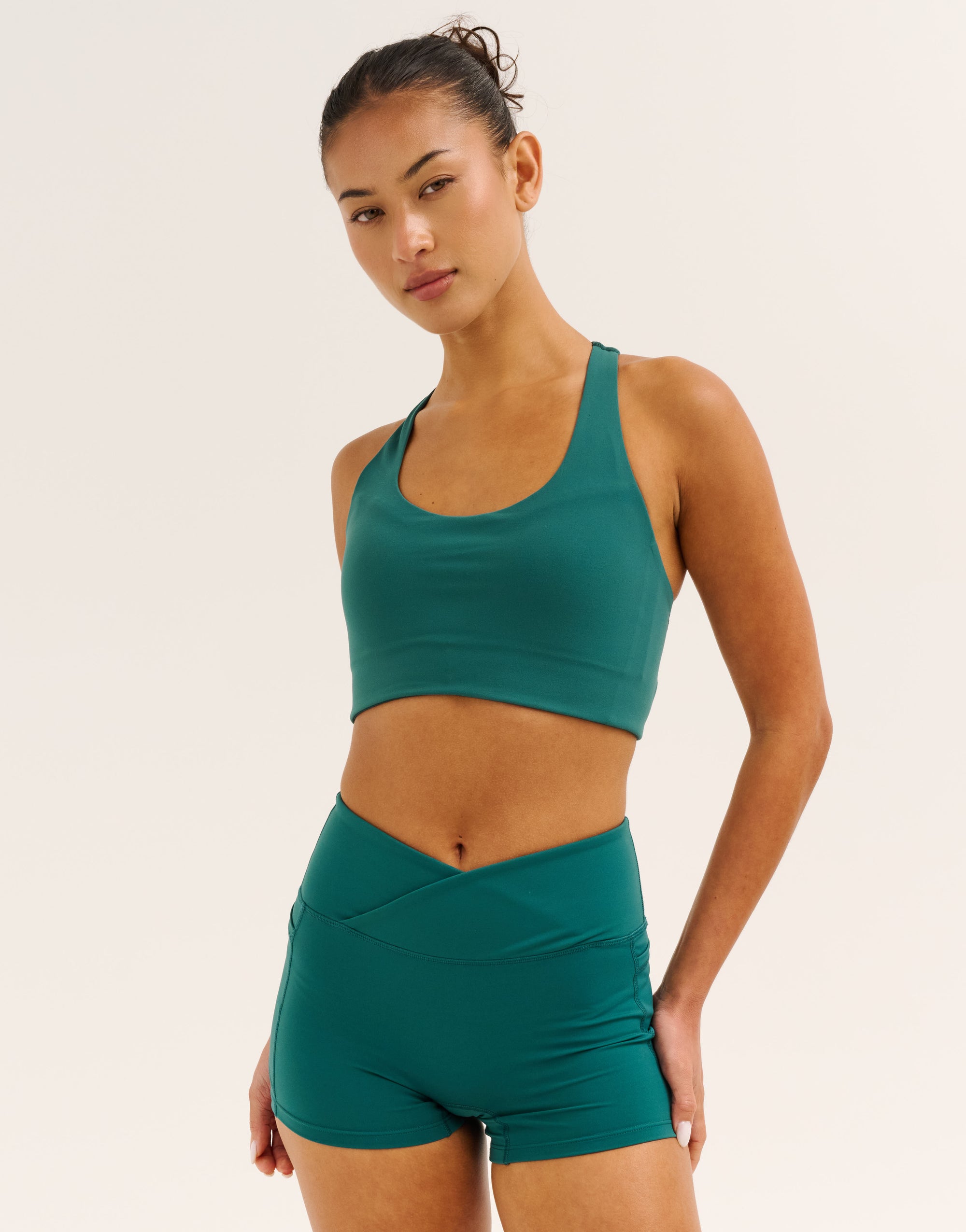 Nova Lycra® Pocket Racer Bra - Teal
