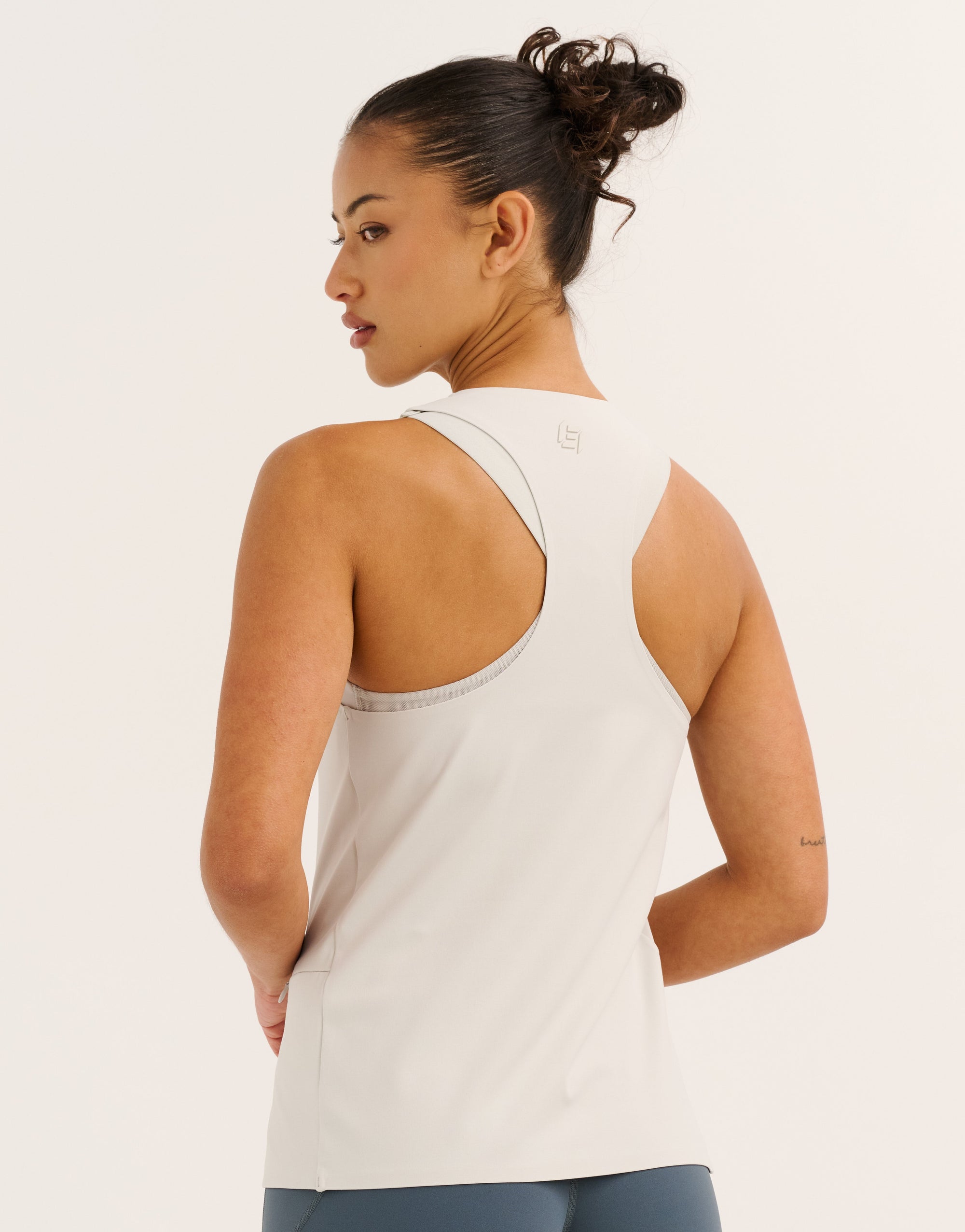 Nova Lycra® Pocket Racer Tank - Glacier