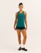 Nova Lycra® Pocket Racer Tank - Teal