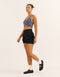Nova Ruched Running Shorts - Phantom Black