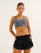 Nova Ruched Running Shorts - Phantom Black